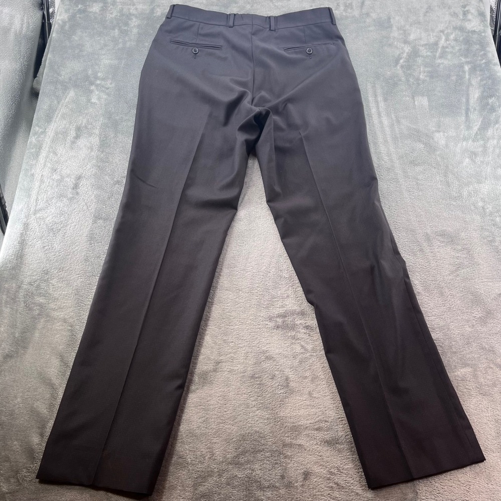 Jos. A. Bank Signature Collection Wool Suit 41L 35W Charcoal Grey Micro Check - Picture 12 of 16